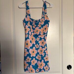 Floral print dress